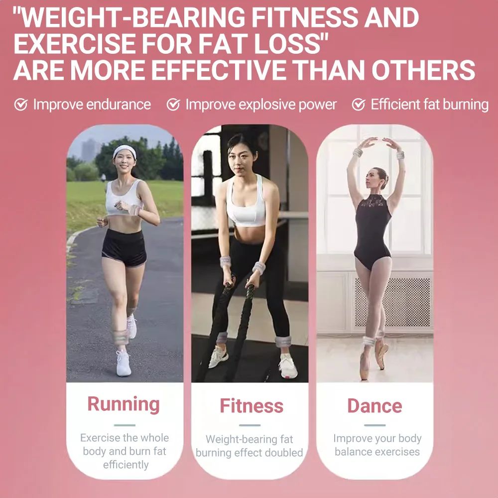 Soft Sand Adjustable Ankle Weights 2Pack For Yoga Running And Strength Training 5