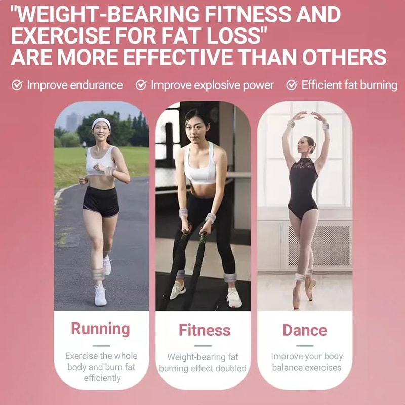 Soft Sand Adjustable Ankle Weights 2Pack For Yoga Running And Strength Training 5