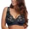 Embroidered Floral Lace Bra Plunge Underwire Lingerie For B To F Cups 0