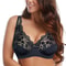 Embroidered Floral Lace Bra Plunge Underwire Lingerie For B To F Cups 0