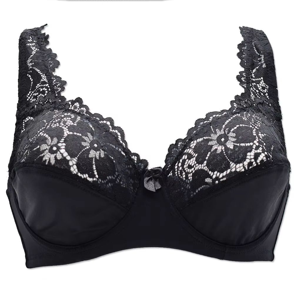 Embroidered Floral Lace Bra Plunge Underwire Lingerie For B To F Cups 6