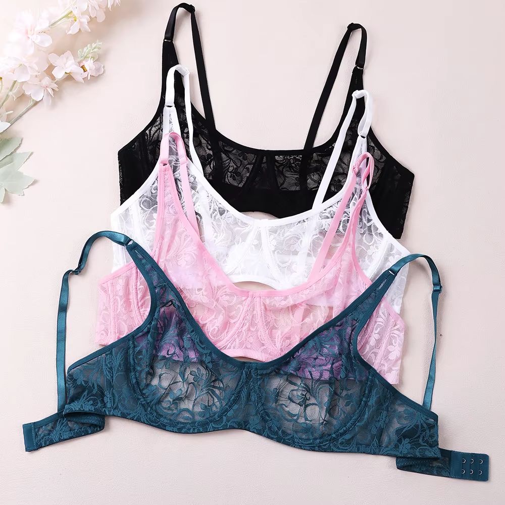 Elegant Curve Lace Underwired Bra For Plus Size Women 1