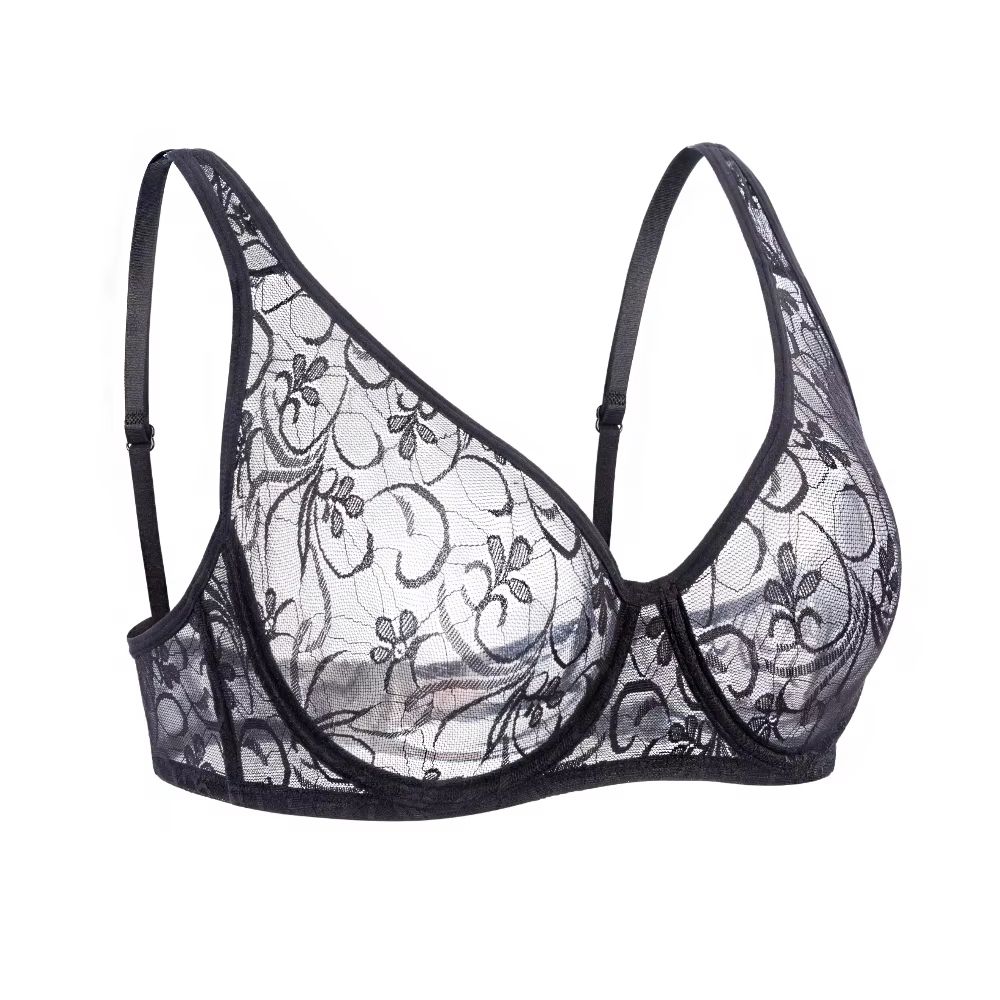 Elegant Curve Lace Underwired Bra For Plus Size Women 8