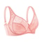 Ultrathin Sheer Deep V Lace Plus Size Bra For Women 10