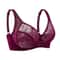 Ultrathin Sheer Deep V Lace Plus Size Bra For Women 13