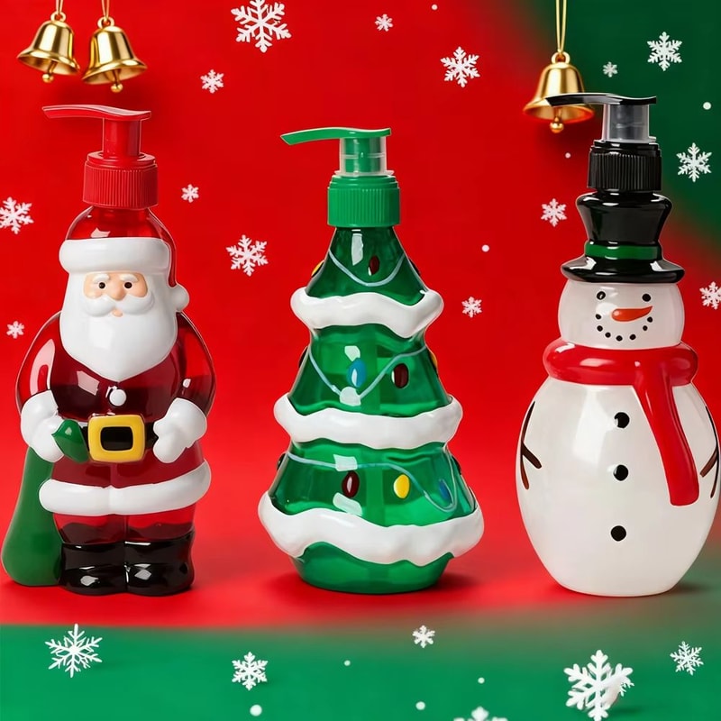 HolidayJoy 1183 Fl Oz Santa Claus Refillable Dispenser Bottle 1