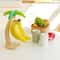 BananaNature Wooden Hanging Fruit Rack With Decorative Leaf 1
