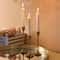 Vintage Metal Tabletop Candle Holders Set Of 3 Elegant Wedding Decor 0