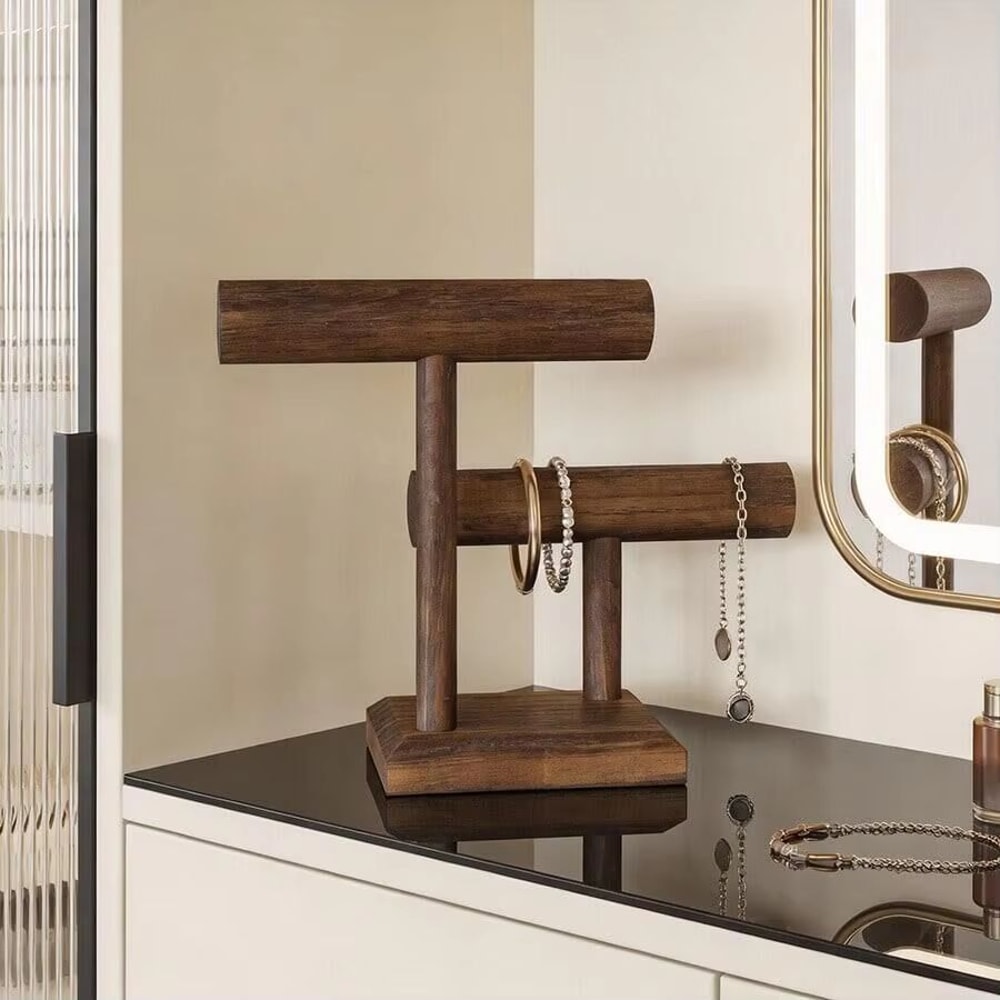 Wooden Watch And Jewelry Display Stand Organizer 1
