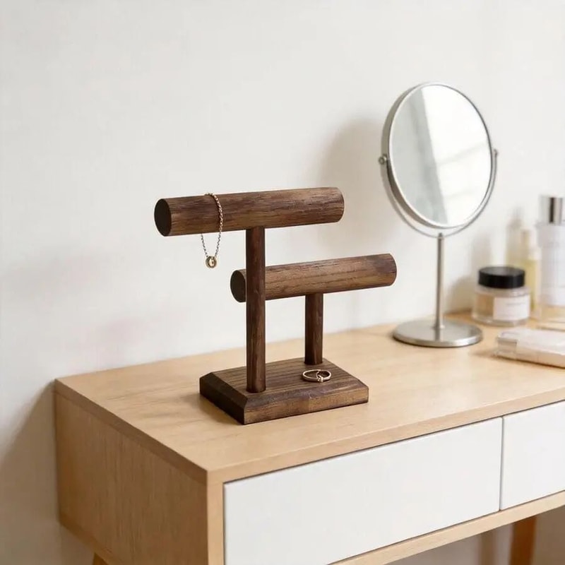Wooden Watch And Jewelry Display Stand Organizer 2