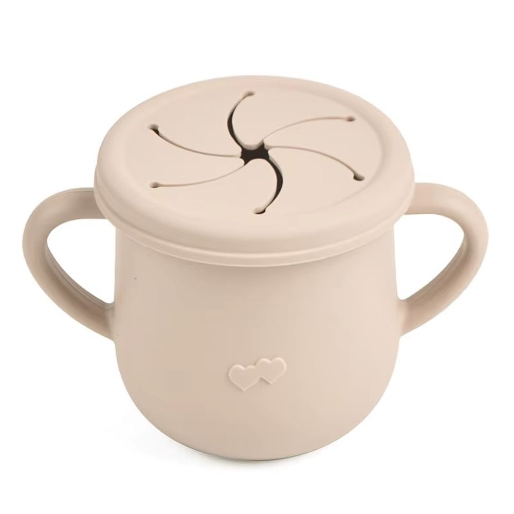 676 Fl Oz Silicone Kids Snack Cup With Lid BPA Free Baby Sippy Cup Silicone Food Storage Box 18