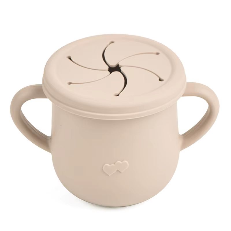 676 Fl Oz Silicone Kids Snack Cup With Lid BPA Free Baby Sippy Cup Silicone Food Storage Box 18