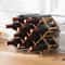 Classic Wooden Wine Bottle Rack Organizer Wine Storage Rack Wine Bottle Display Stand 0