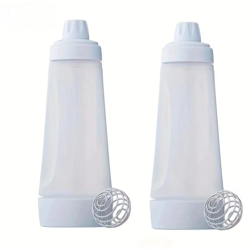 Large Capacity HandCrank Batter Shaker Cup Kitchen Mixer Bottle Batter Dispenser 7