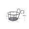 Iron Art Hanging Flower Pots With Hooks Metal Plant Hanging Basket For Balcony Garden Decor 6