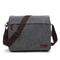 Vintage Canvas Messenger Bag With Buckle Casual Shoulder Bag Canvas Satchel For Men 16