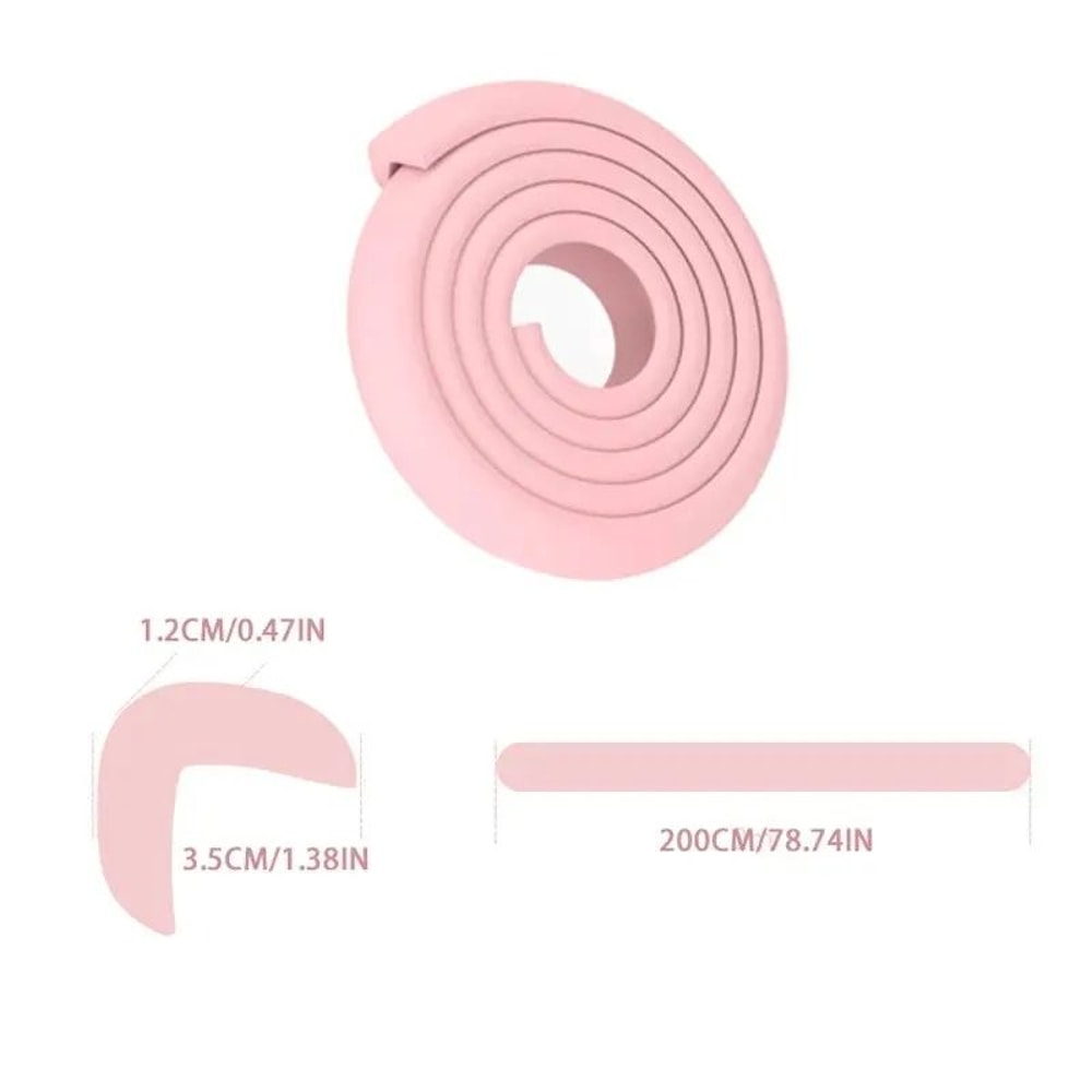 Table Corner Safety Bumper Strips Baby Protection Edge Guards Corner Soft Cover Strips 2