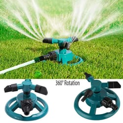 360° automatic rotating sprinkler nozzle – lawn irrigation sprinkler & garden watering system