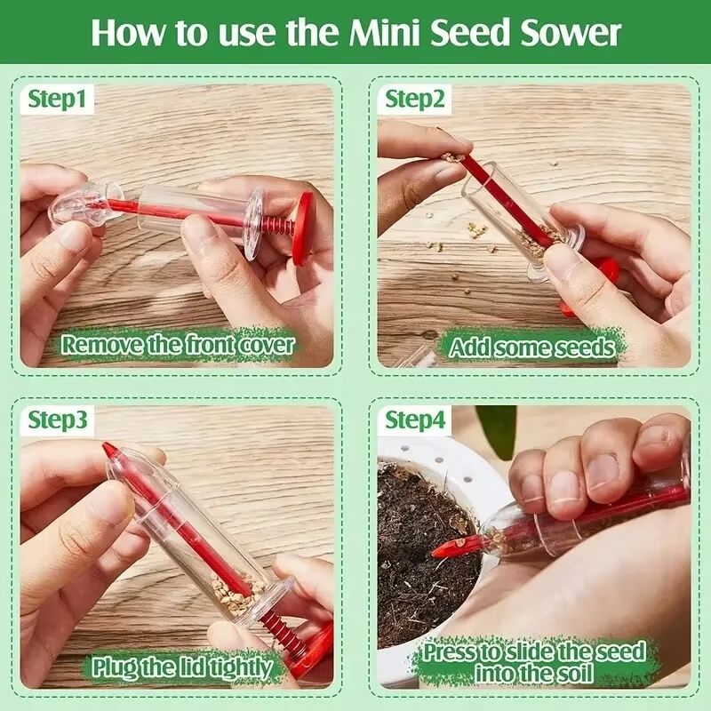 Mini Garden Seed Dispenser Handheld Seeder Tool 1