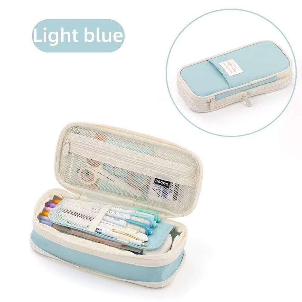 Big Capacity Pencil Pen Case Large Storage Bag Organizer For School And Office 10