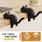 Cat Shaped Desk Side Backpack Hook No Punch Strong Load Bearing Foldable Hanger 1 Or 2pcs 11