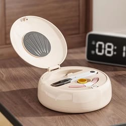 portable needle & thread storage box home sewing kit organizer