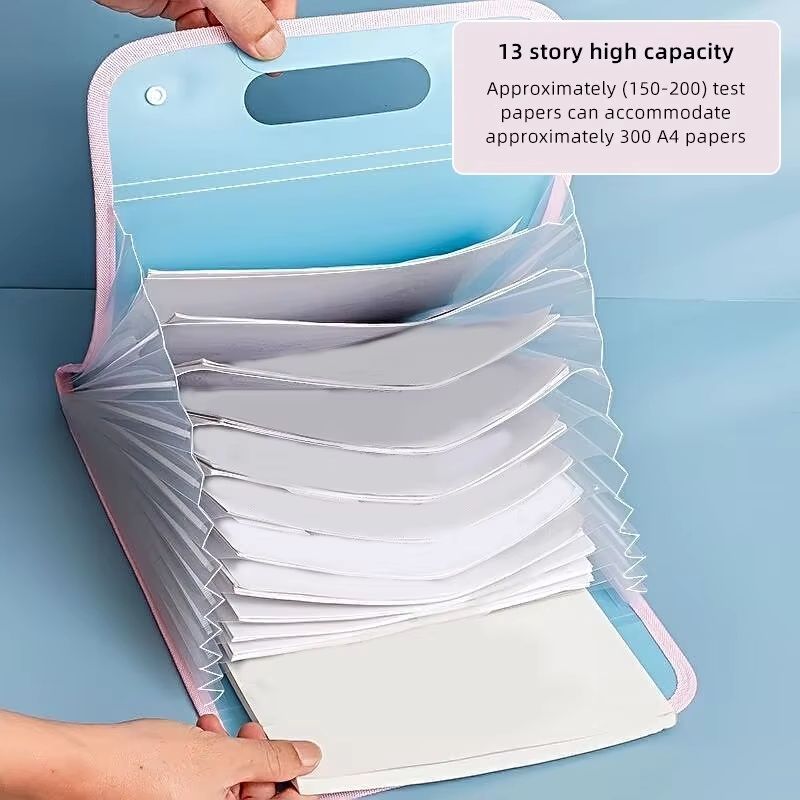 A4 13Pocket Accordion File Folder Portable Document Organizer 3