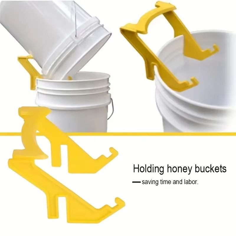 Plastic Bee Honey Bucket Rack Frame Grip Holder Beekeeping Tool 1