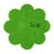 Green NonWoven Fabric Plant Pot Hole Pad 50 Pack FlowerShape Soil Mat Gasket 5