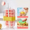 Silicone Ice Cube Tray With Lid NoSpill Design Straws And Cable Tie Mold For Freezer 6