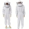 Professional Beekeeper Suit With Ventilated Veil Hood StingProof Protection 1