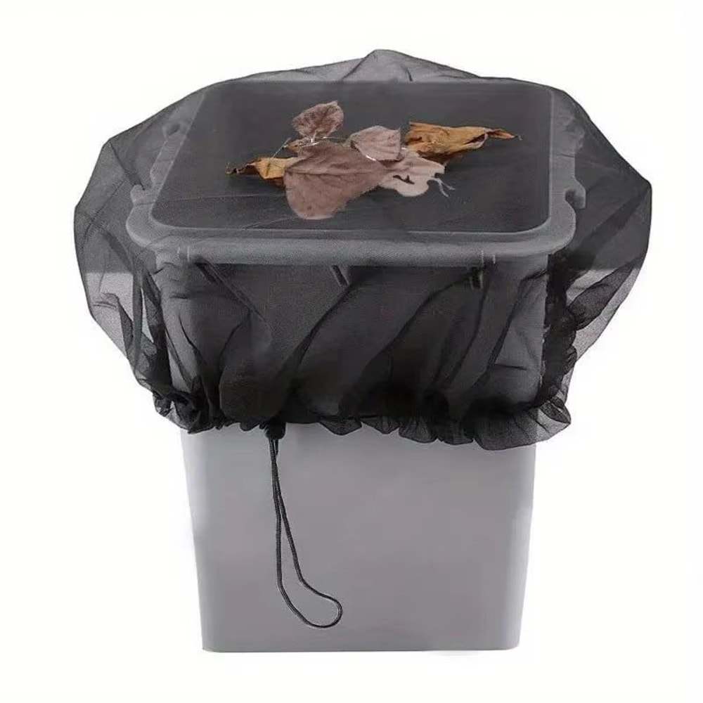 2pcs Rain Bucket Net Cover Mesh Screen Insect Proof Water Tank Protection 1