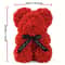 Romantic Red Artificial Rose Bear With Bouquet For Wife Girlfriend Birthday Wedding Gift 4