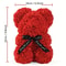 Romantic Red Artificial Rose Bear With Bouquet For Wife Girlfriend Birthday Wedding Gift 4