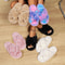 FuzzWave Womens CrossBand Furry Slides Plush EVA Light Slippers 0