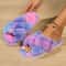 FuzzWave Womens CrossBand Furry Slides Plush EVA Light Slippers 2