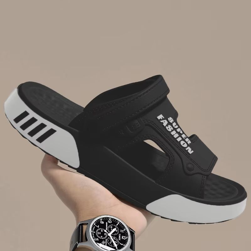 EverStride Mens EVA SoftSole Platform Slides Summer Indoor Outdoor Sandals 6