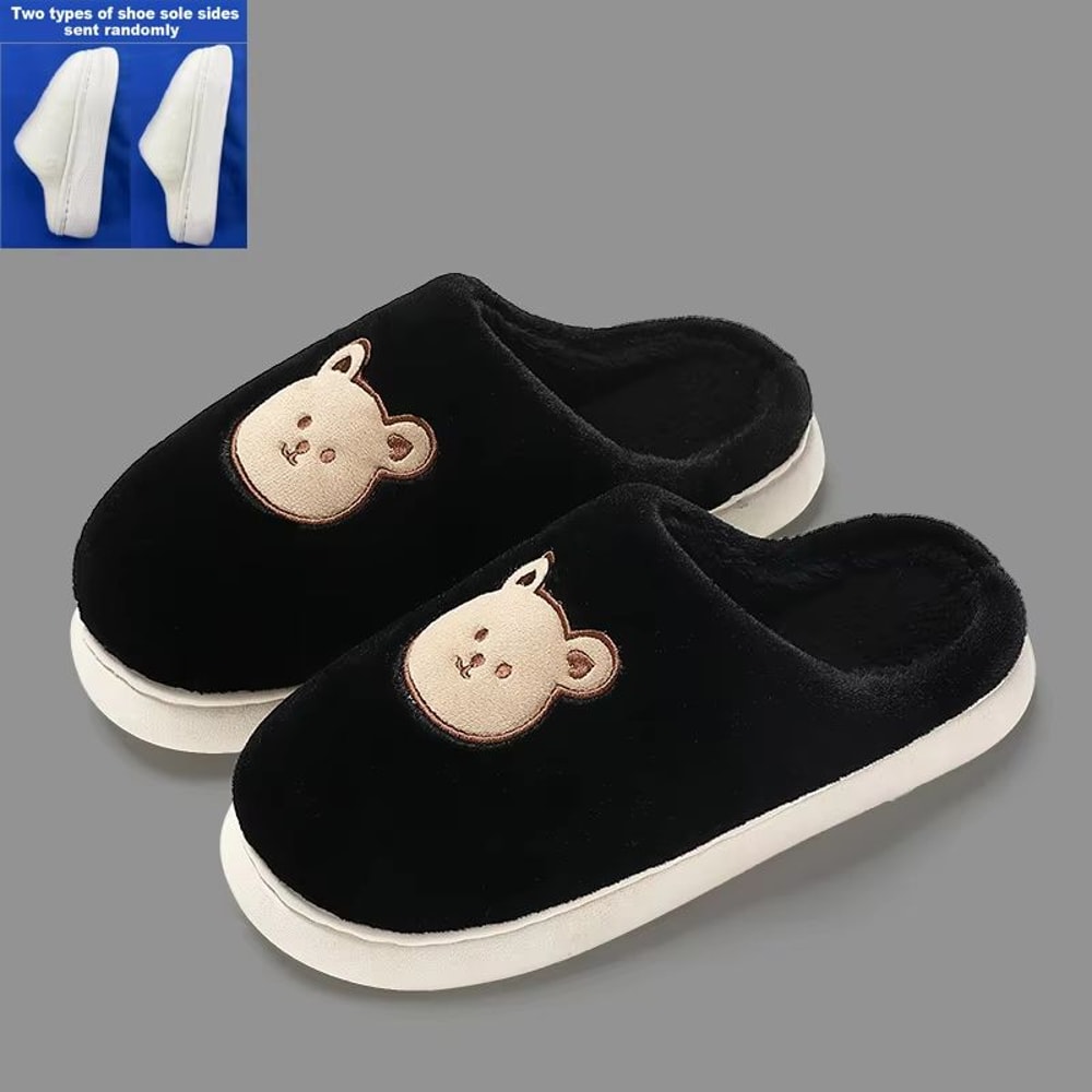 CozyBear Plush Cotton Slippers For Women And Couples 7