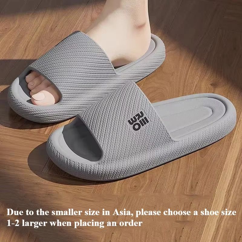 WaveLite Mens Summer Fashion Slippers Comfortable Flat Sandals NonSlip Indoor Outdoor Slides 8