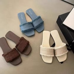 solease open toe summer slides for women