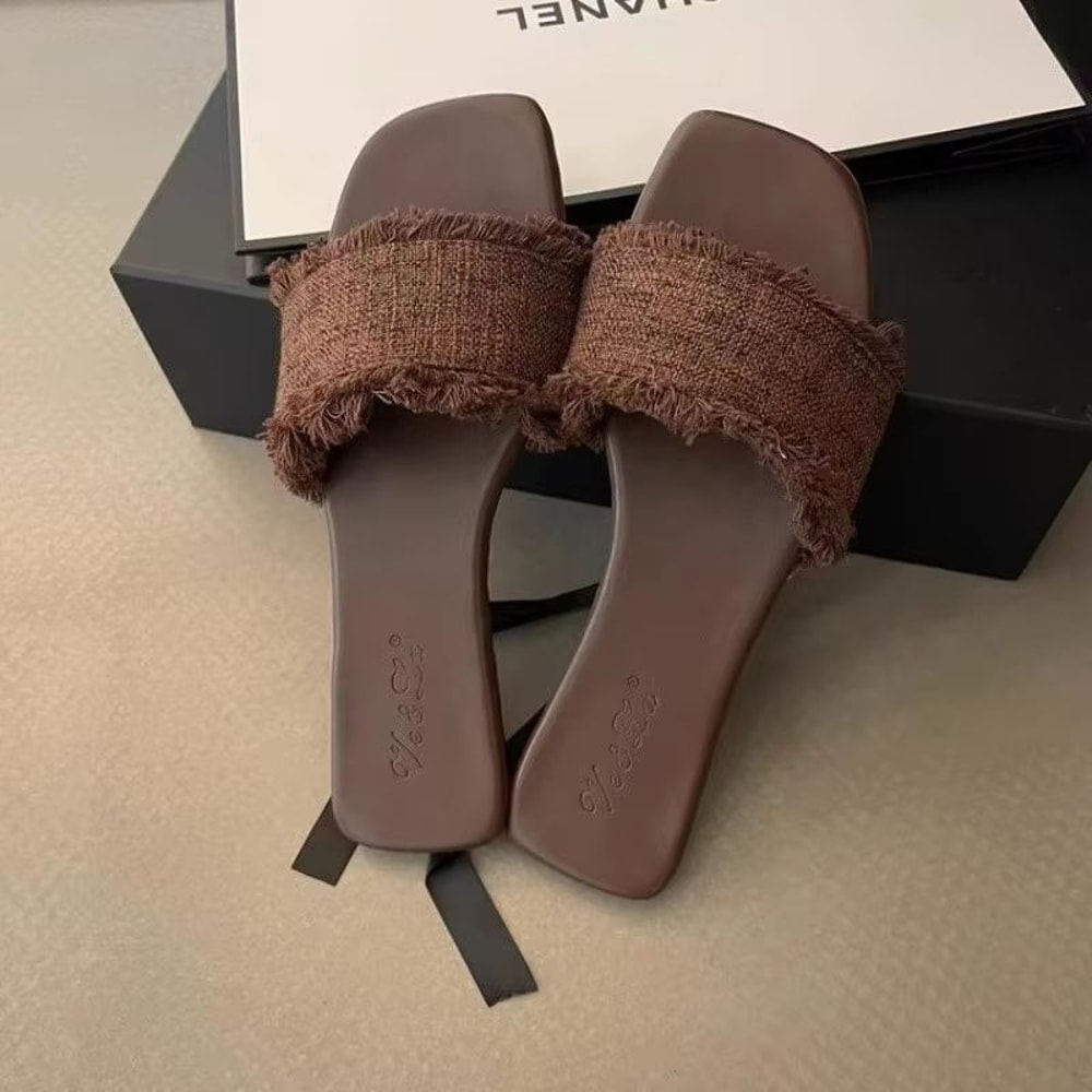 SolEase Open Toe Summer Slides For Women 4