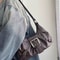 RetroWave Pleated Rivet Shoulder Bag For Women Y2K Underarm Fashion Tote 4