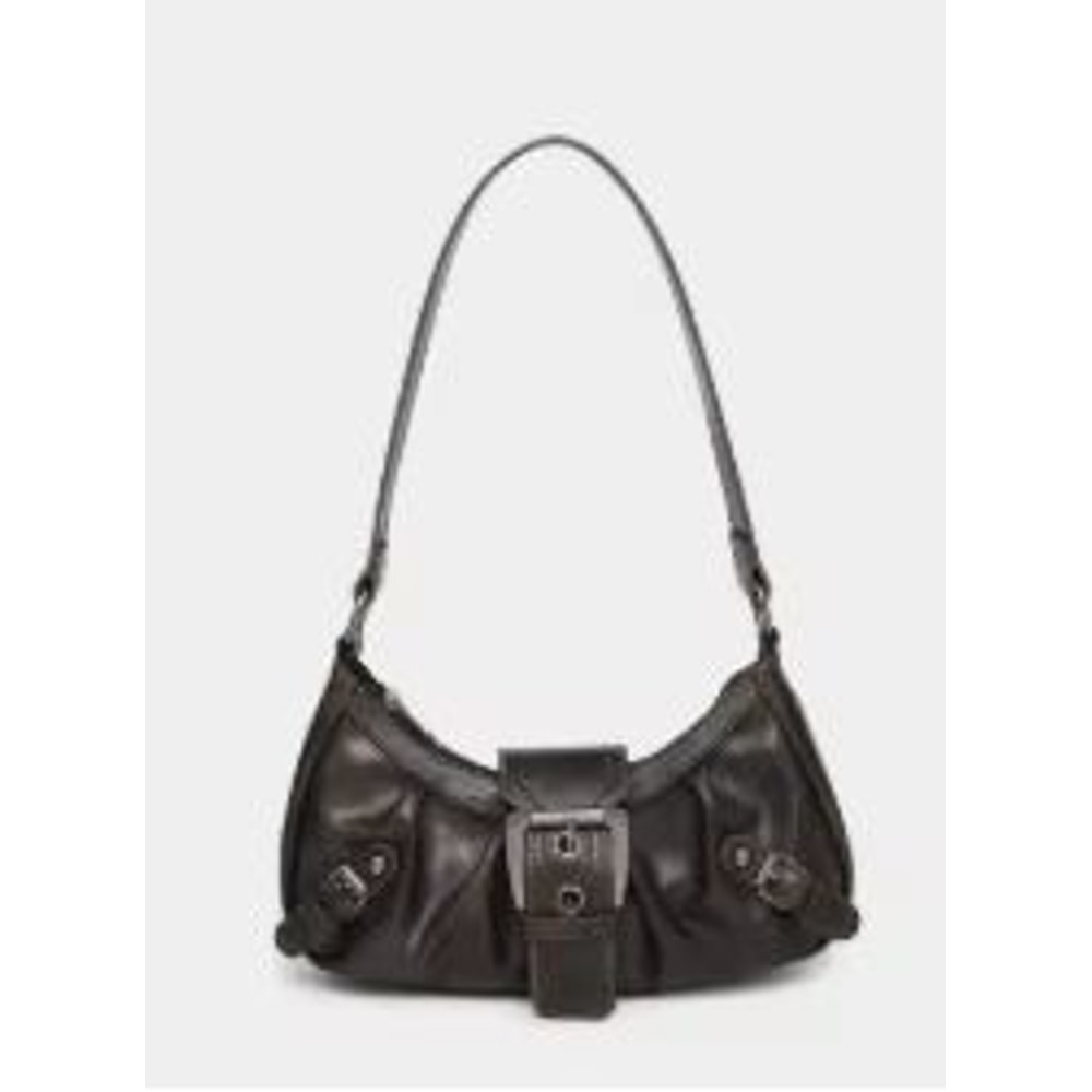 RetroWave Pleated Rivet Shoulder Bag For Women Y2K Underarm Fashion Tote 6