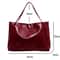 UrbanEase Large PU Leather Tote Shoulder Bag For Women Stylish Underarm Crossbody Carry 5