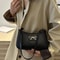 Korean Bow Underarm Shoulder Bag For Women Soft PU Crossbody Commuter Purse 2