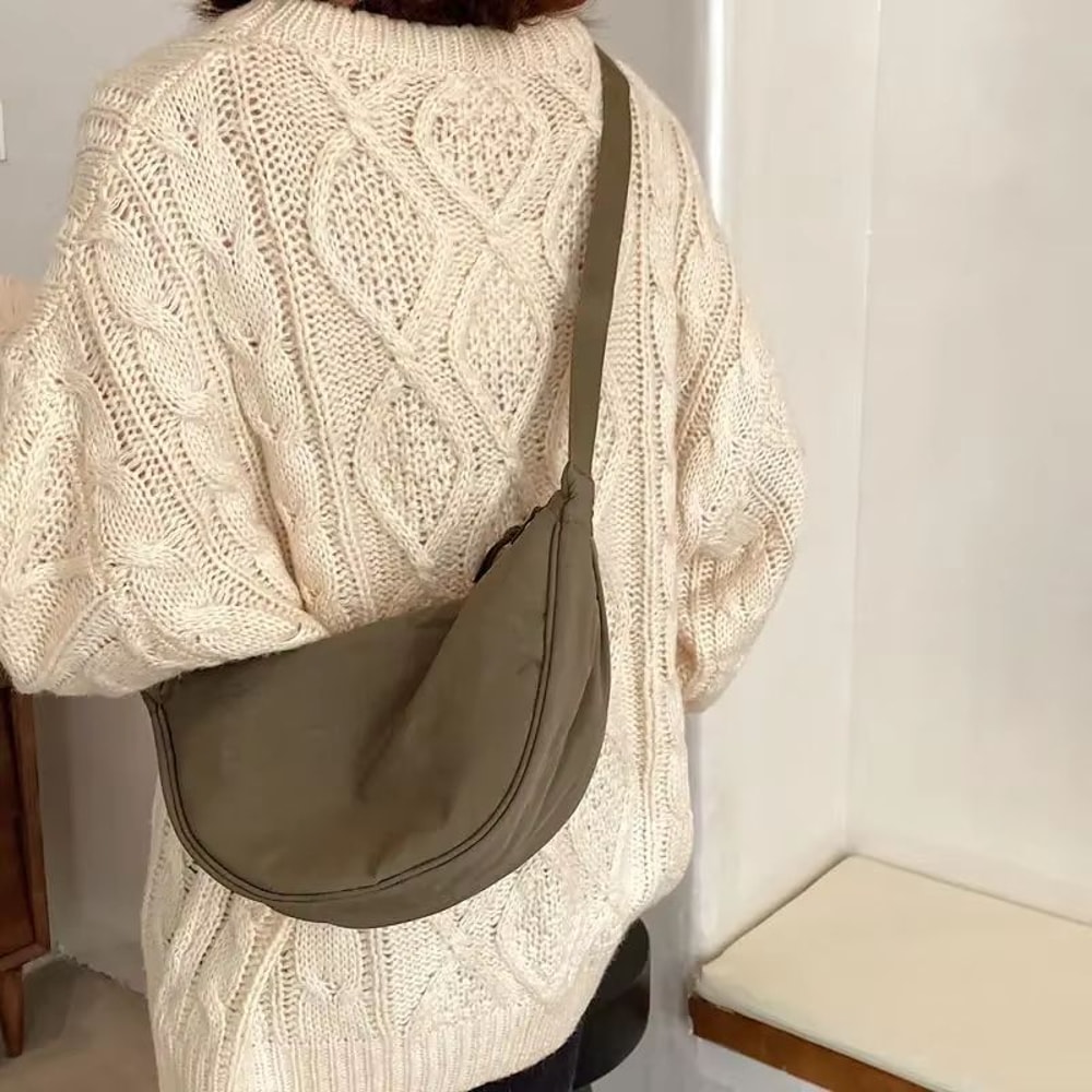 UrbanEase Nylon Messenger Bag For Women Simple Everyday Shoulder Crossbody 2