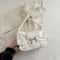 Elegant Bow Underarm Shoulder Bag For Women Soft PU Leather Commuting Purse 8