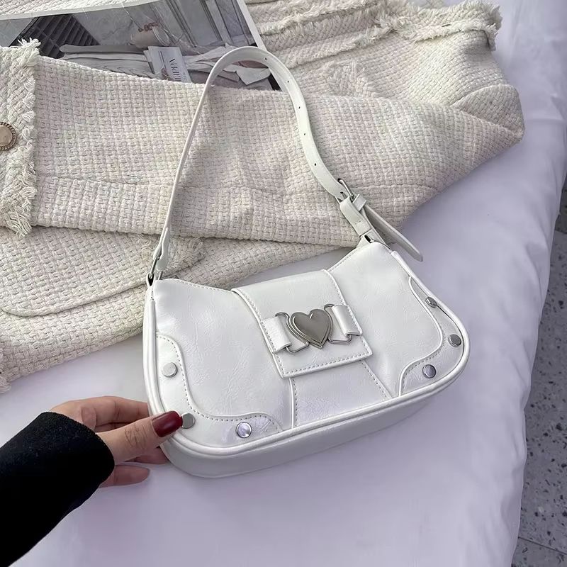 Elegant Bow Underarm Shoulder Bag For Women Soft PU Leather Commuting Purse 13