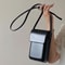 Mini PU Leather Flap Crossbody Bag For Women Simple Solid Everyday Shoulder Purse 0