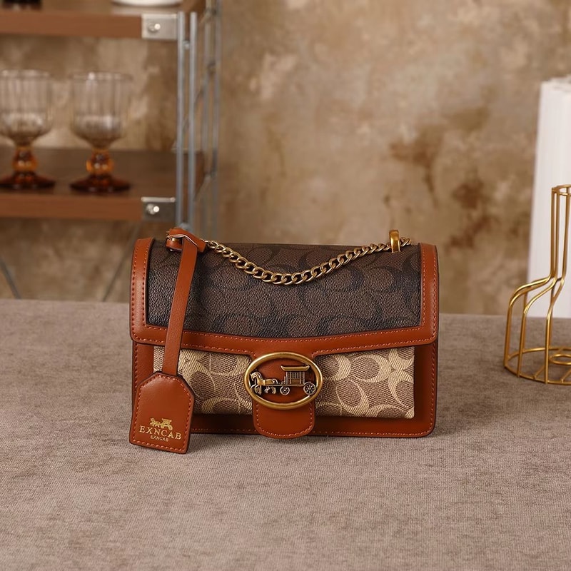 Light Luxury Color Contrast Underarm Shoulder Bag Small Square Crossbody Purse 9